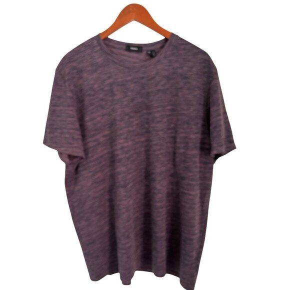 THEORY Men 2XL Tee Heather Purple Gray T-Shirt Cotton Blend - Picture 1 of 7